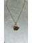Çelik 316 L Kararmaz Zirkon Taşlı 45+5 cm Gold Zincir Kuğu Lu Kadın Çelik Kolye 1