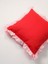 Red Pop Fırfırlı Dekoratif Yastık Kılıfı - Kare 2