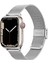 Buckle Milano Çelik Kordon, Apple Watch Series SE/10/9/8/7/6/5/4/3 42mm/41mm/40mm/38mm ile Uyumlu, Gümüş 1