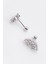 Cerrahi Çelik Piercing Damla Beş Taşlı Kıkırdak Helix Tragus Piercing (1ADET) 5