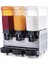 Klasik Triple, 2 Fıskiyeli, 1 Karıştırıcılı Soğuk İçecek Dispenseri 20+20+20 Litre Inox 1