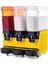 Klasik Triple, 1 Fıskiyeli, 2 Karıştırıcılı Soğuk İçecek Dispenseri 20+20+20 Litre Sarı 1
