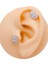 Cerrahi Çelik Piercing Baget Taşlı Marka Model Şık Kıkırdak Helix Tragus Piercing (1ADET) 2
