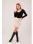 Geniş Yaka Siyah Basic Body Bluz 2
