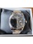 Rolex Görünümlü Çelik Kordon Siyah Kadran Gümüş-Rose Takvimli Erkek Kol Saati 2
