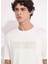 Erkek Yuvarlak Yakalı Logolu Beyaz T-Shirt K10K112491-YAS 1