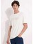 Erkek Yuvarlak Yakalı Logolu Beyaz T-Shirt K10K112491-YAS 2