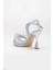 Hco 03165 Kadın Platform Topuklu Gelin Nikah Düğün Sandalet 5
