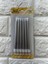 - 6 Adet Pasta Mumu Gümüş 13 cm Gnzrz 1