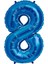 - 16 Inç 8 Rakamı Folyo Balon Mavi 40 cm Gnzrz 1