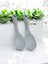 Sert Uçlu Isıya Dayanıklı Yanmaz Yapışmaz Silikon Uzun Kaşık 28 cm Kısa Kaşık 22 cm / 2 Adet 3