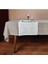 Kahverengi Ince Polyester Tül Masa ÖRTÜSÜ(140*225 Cm) ve Ince Ekru Jakarlı RUNNER(44*145 Cm)(Mset) 2