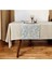 Kahverengi Parlak Polyester Masa ÖRTÜSÜ(150*240 Cm) ve Polyester Jakarlı RUNNER(40*130 Cm)(Mset) 2