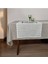 Kahverengi Polyester Masa ÖRTÜSÜ(160*230 Cm)Ve Jakarlı Polyester RUNNER(53*140 Cm)(Mset) 2