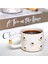 24K Altın Süslemeli Zarif Papatya Temalı El Yapımı Seramik Mug 5