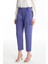 Pileli Kuşak Detaylı Menekşe Pantolon P-0229 2