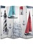 Deniz Temalı Özel Tasarım Paravan Room Divider 180 x 200 cm 1