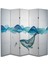 Soyut Temalı Özel Tasarım Paravan Room Divider 180 x 200 cm 1