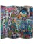 Grafiti Temalı Özel Tasarım Paravan Room Divider 180 x 200 cm 1