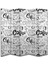 Kafe Temalı Özel Tasarım Paravan Room Divider 180 x 200 cm 1