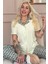 Soft Lemon Wave Exclusive Önden Düğmeli Kadın Pijama Takımı 1