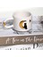 24K Altın Süslemeli Ay ve Kedi Temalı El Yapımı Seramik Mug 5