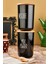 2'li Ahşap Vakum Kapaklı Transfer Etiketli Turkıshcoffe/filtercoffe Akrilik(Plastik) Kavanoz 900ML 3