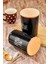 2'li Ahşap Vakum Kapaklı Transfer Etiketli Turkıshcoffe/filtercoffe Akrilik(Plastik) Kavanoz 900ML 4