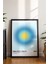 Mavi Aura Poster - 444 Angel Number Spiritüel Enerji Duvar Dekoru - Modern Minimal Çerçevesiz Baskı 3