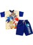 Erkek Çocuk Sonic Desenli Krem-Lacivert Şortlu Takım 1