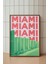 Miami Pastel Renkli Minimalist Poster - Şehir Manzara Temalı Duvar Dekoru - Çerçevesiz Baskı 1