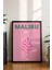 Malibu Yosun Illüstrasyonu Poster - Seyahat Temalı Minimalist Duvar Dekoru - Çerçevesiz Baskı 3