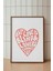 Shakespeare Sözlü Minimalist Romantik Aşk Posteri - Kalp Illüstrasyonu Dekoru - Çerçevesiz Baskı 1