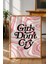 Girls Don't Cry Tipografi Poster - Siyah Yazılı Motivasyonel Duvar Dekoru - Çerçevesiz Baskı 2