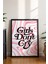 Girls Don't Cry Tipografi Poster - Siyah Yazılı Motivasyonel Duvar Dekoru - Çerçevesiz Baskı 3