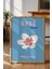 Bali Çiçek Illüstrasyonu Poster - Seyahat Temalı Minimalist Mavi Duvar Dekoru - Çerçevesiz Baskı 2