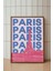 Eyfel Kulesi Paris Pembe Minimalist Poster - Şehir Manzara Temalı Duvar Dekoru - Çerçevesiz Baskı 1