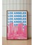 Los Angeles Pembe Renkli Minimalist Poster - Şehir Manzara Temalı Duvar Dekoru - Çerçevesiz Baskı 1