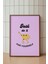 Kendin Için Yap Poster - Sarı Kalpli Sevimli Minimalist Motive Edici Duvar Dekoru - Çerçevesiz Baskı 1