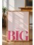 Think Big Tipografi Poster - Büyük Düşün, Büyük Başar Pembe Duvar Dekoru - Çerçevesiz Baskı 2