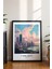 Chicago Gökdelenler Poster - Modern Minimalist Amerika Şehir Manzarası - Çerçevesiz Sanat Baskı 3