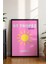 St. Tropez Güneş Illüstrasyon Poster - Seyahat Temalı Minimalist Duvar Dekoru - Çerçevesiz Baskı 3