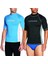 Man Kısa Kollu Mavi-Beyaz Rash Guard Large 2