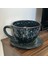Dev Dekoratif Kahve Fincanı - Tabaklı Toprak Saksı 15*24 cm 1