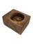 Toptanhobi.com 15 Adet Ağaç Kütük Tealight Mumluk Kare Kahverengi 1