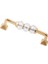 Dolap Çekmece Kulpları Piramit Ayak Kristal Altın Boncuk Kulp 128 mm 1