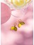 Murano Yapraklı Limon Küpe 4