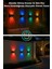 1ADET Güneş Enerjili Çift Taraflı 4 Ledli Aplik Rgb Işık Duvar Lambası Bahçe Aydınlatma 5