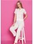 Ekru Fiyonklu Kısa Kollu Pijama Takımı (Bamboo Kumaşlı) 1