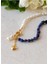 Doğal Lapis Lazuli Taşı - Inci Kolye 2